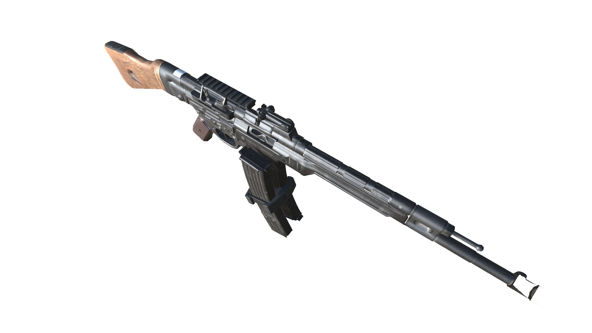 28-Assault-Rifle-STG44gun model 3d game ready model Low-poly 3D model_17