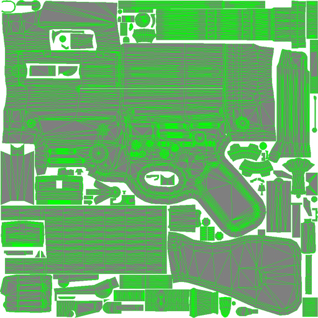 28-Assault-Rifle-STG44gun model 3d game ready model Low-poly 3D model_30