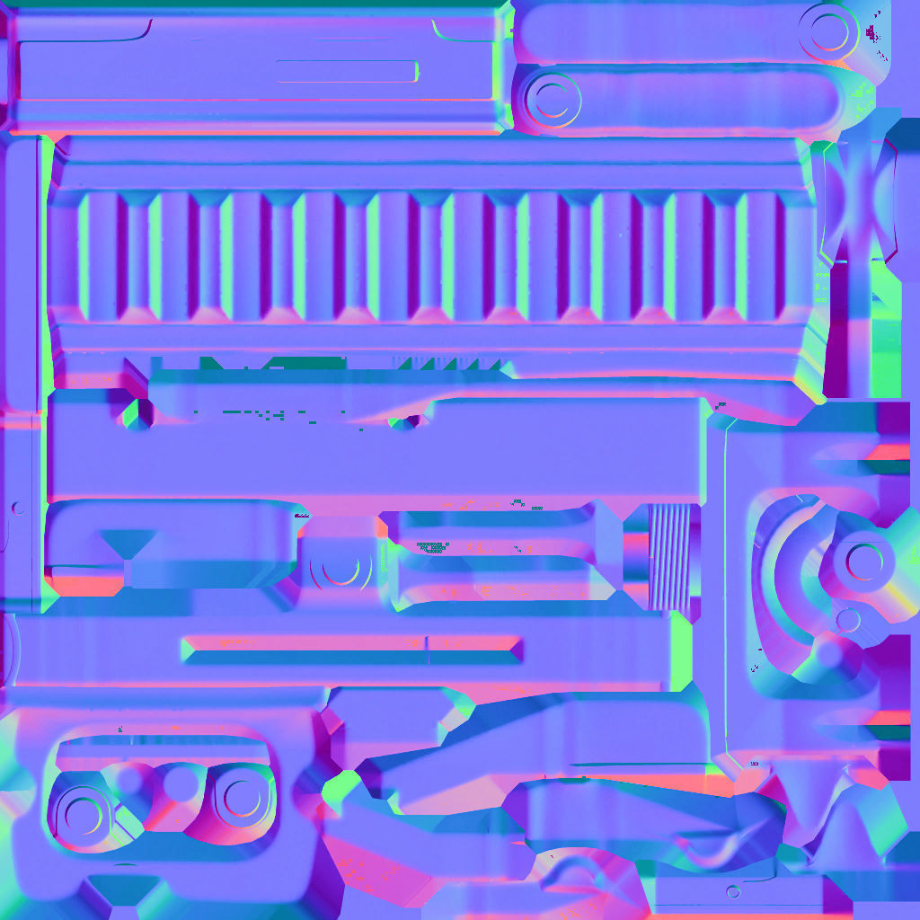 28-Assault-Rifle-STG44gun model 3d game ready model Low-poly 3D model_28