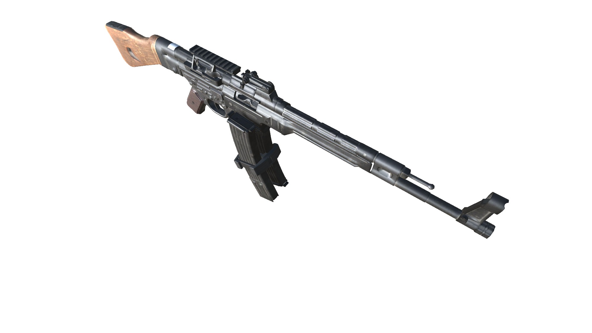 28-Assault-Rifle-STG44gun model 3d game ready model Low-poly 3D model_18