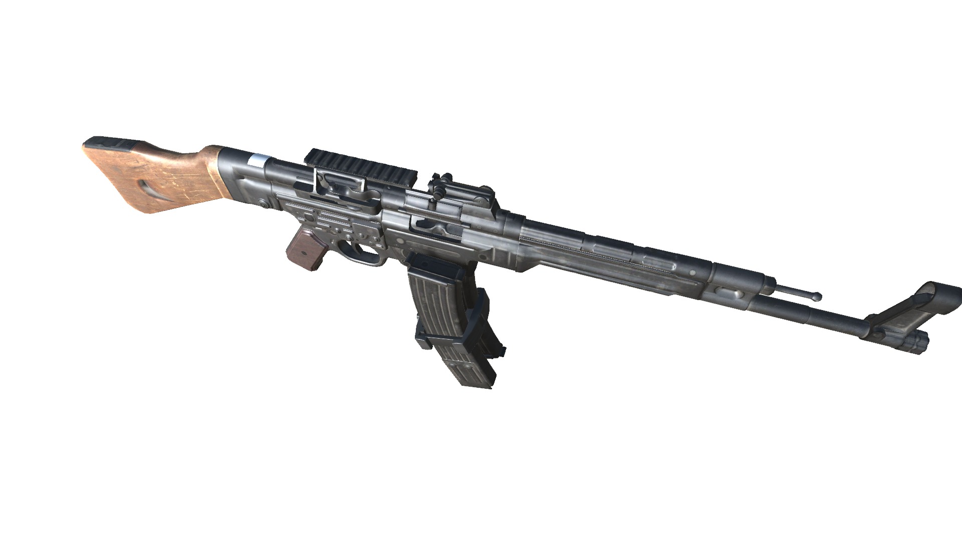 28-Assault-Rifle-STG44gun model 3d game ready model Low-poly 3D model_16