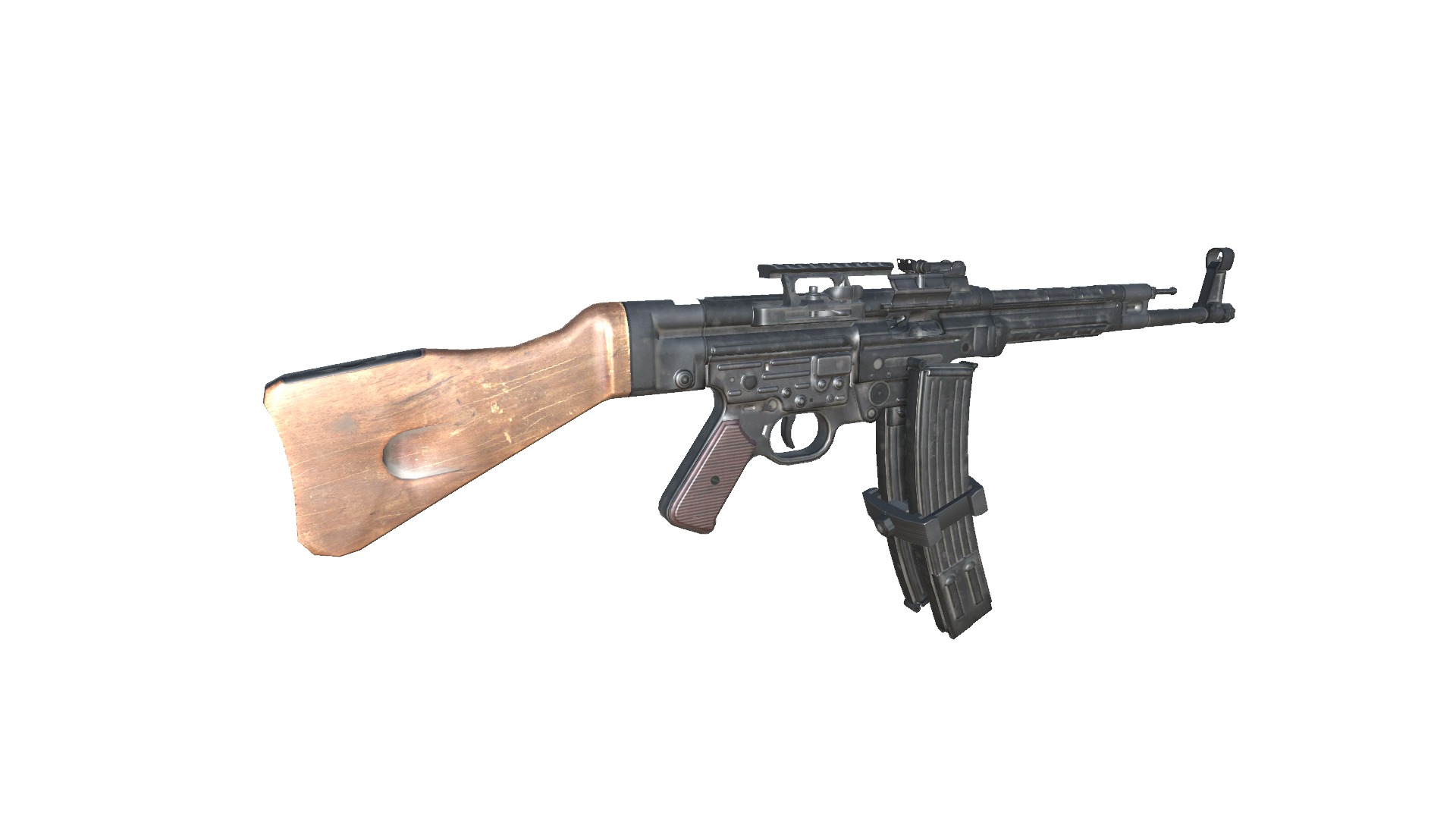 28-Assault-Rifle-STG44gun model 3d game ready model Low-poly 3D model_12