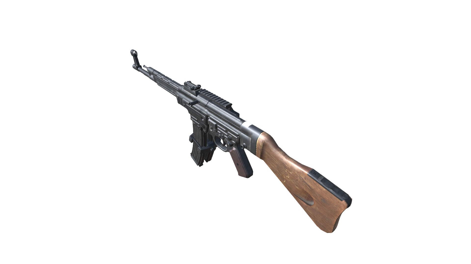 28-Assault-Rifle-STG44gun model 3d game ready model Low-poly 3D model_10