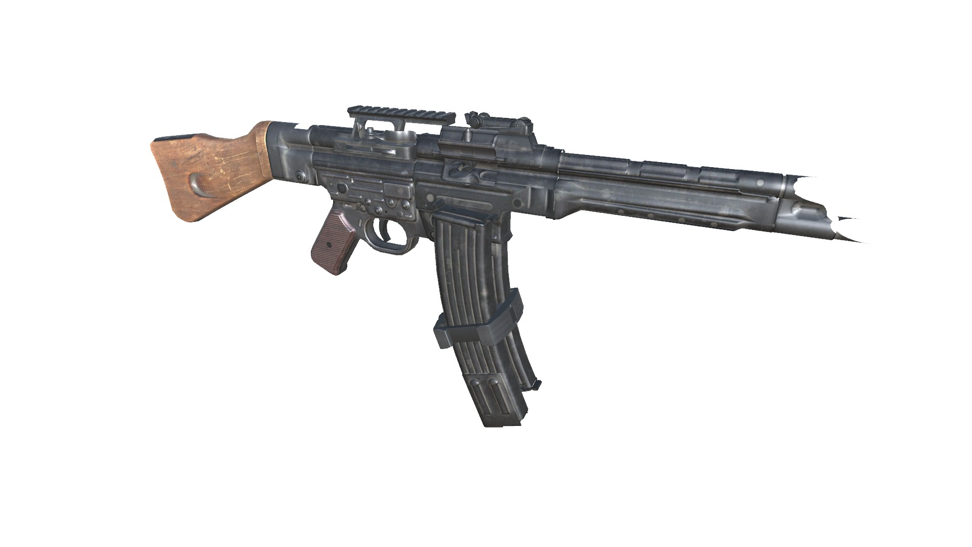 28-Assault-Rifle-STG44gun model 3d game ready model Low-poly 3D model_13