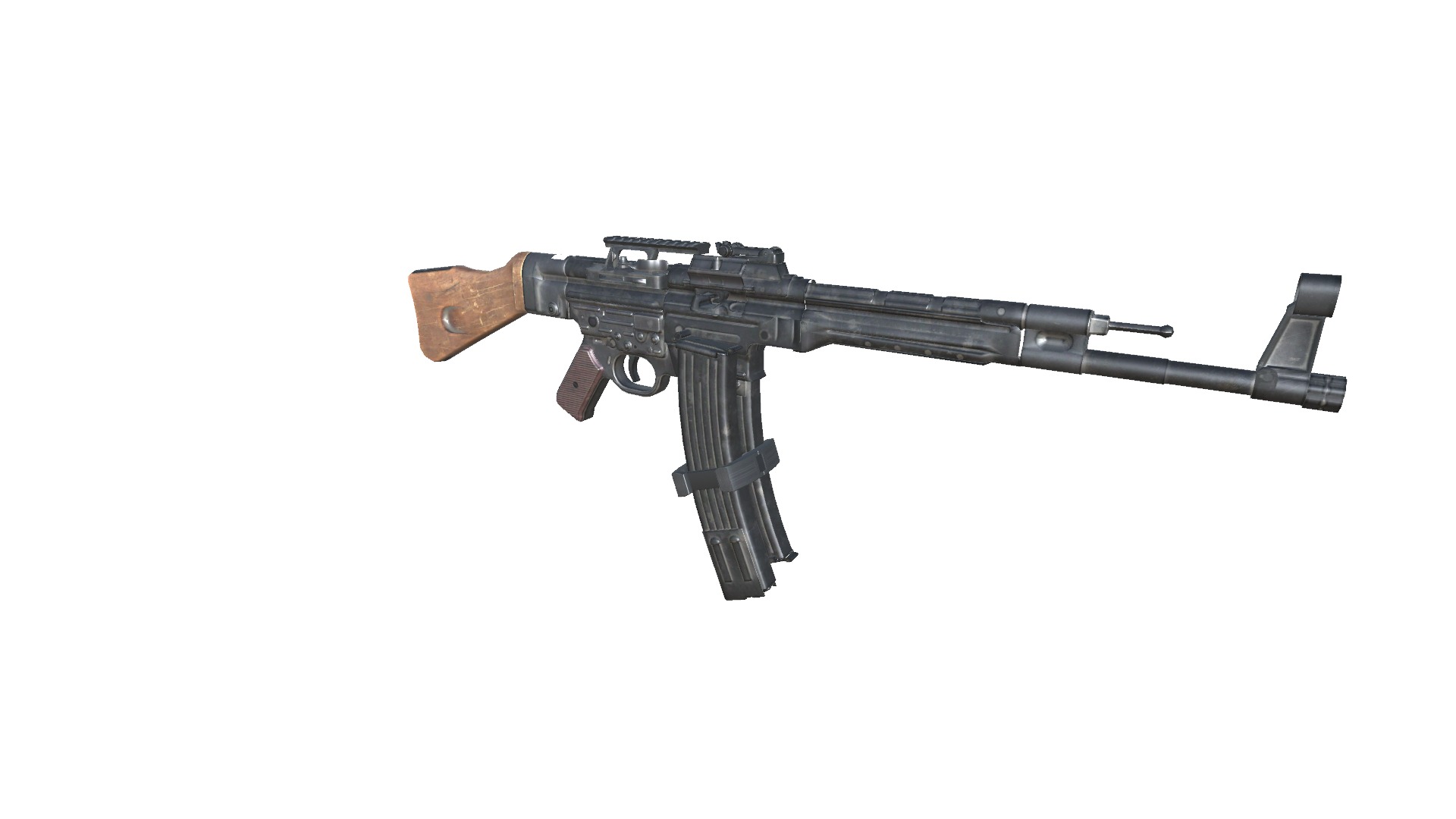28-Assault-Rifle-STG44gun model 3d game ready model Low-poly 3D model_11