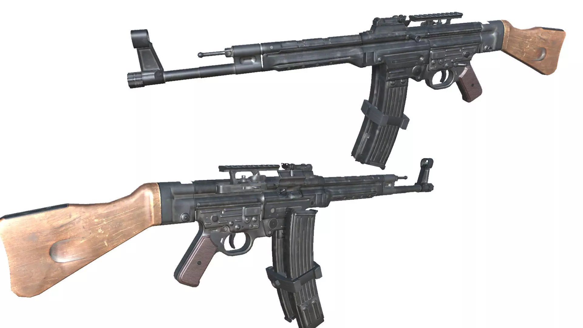 28-Assault-Rifle-STG44gun model 3d game ready model Low-poly 3D model_0