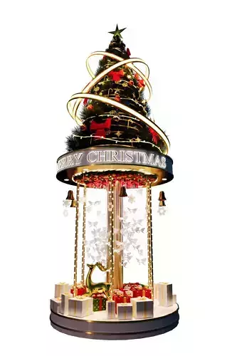 Christmast Booth Event 3D model