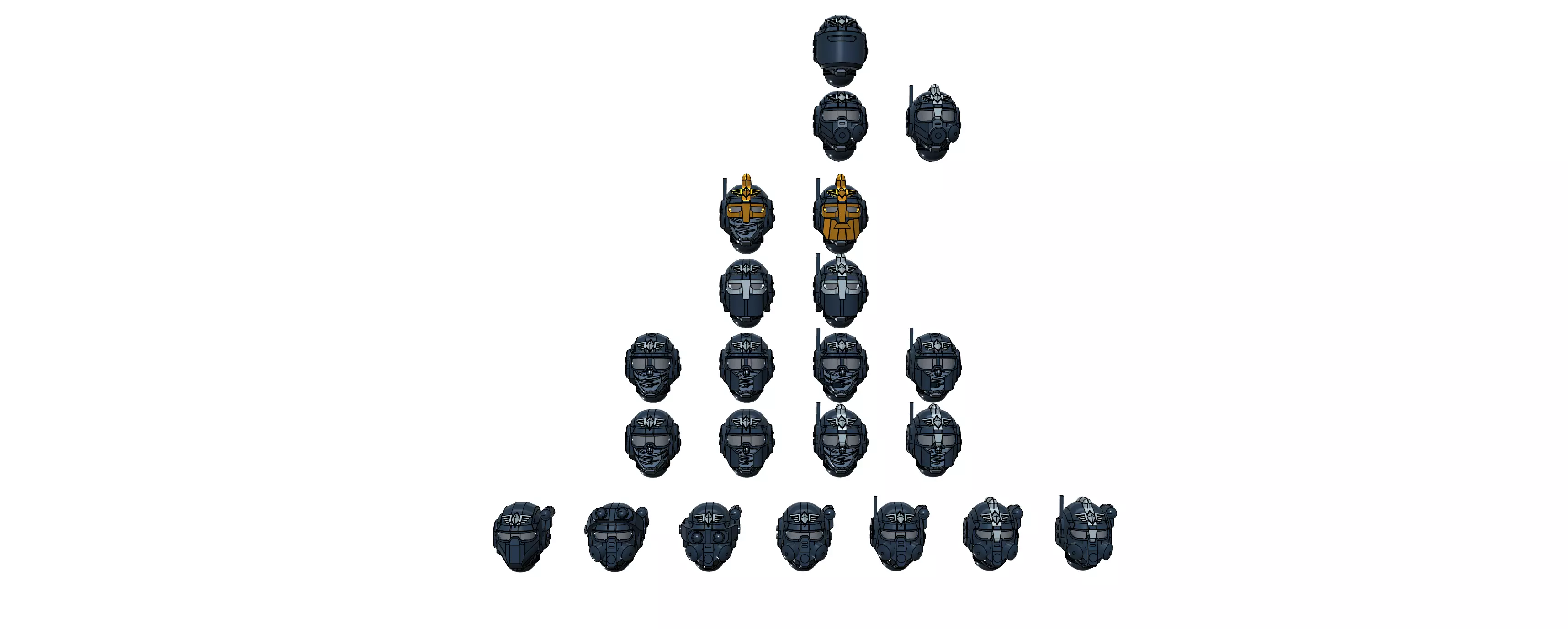 Midgardia 144th Guardsmen Helmets 3D print model_0