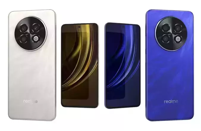 Realme P1 Speed Brushed Blue And Textured Titanium