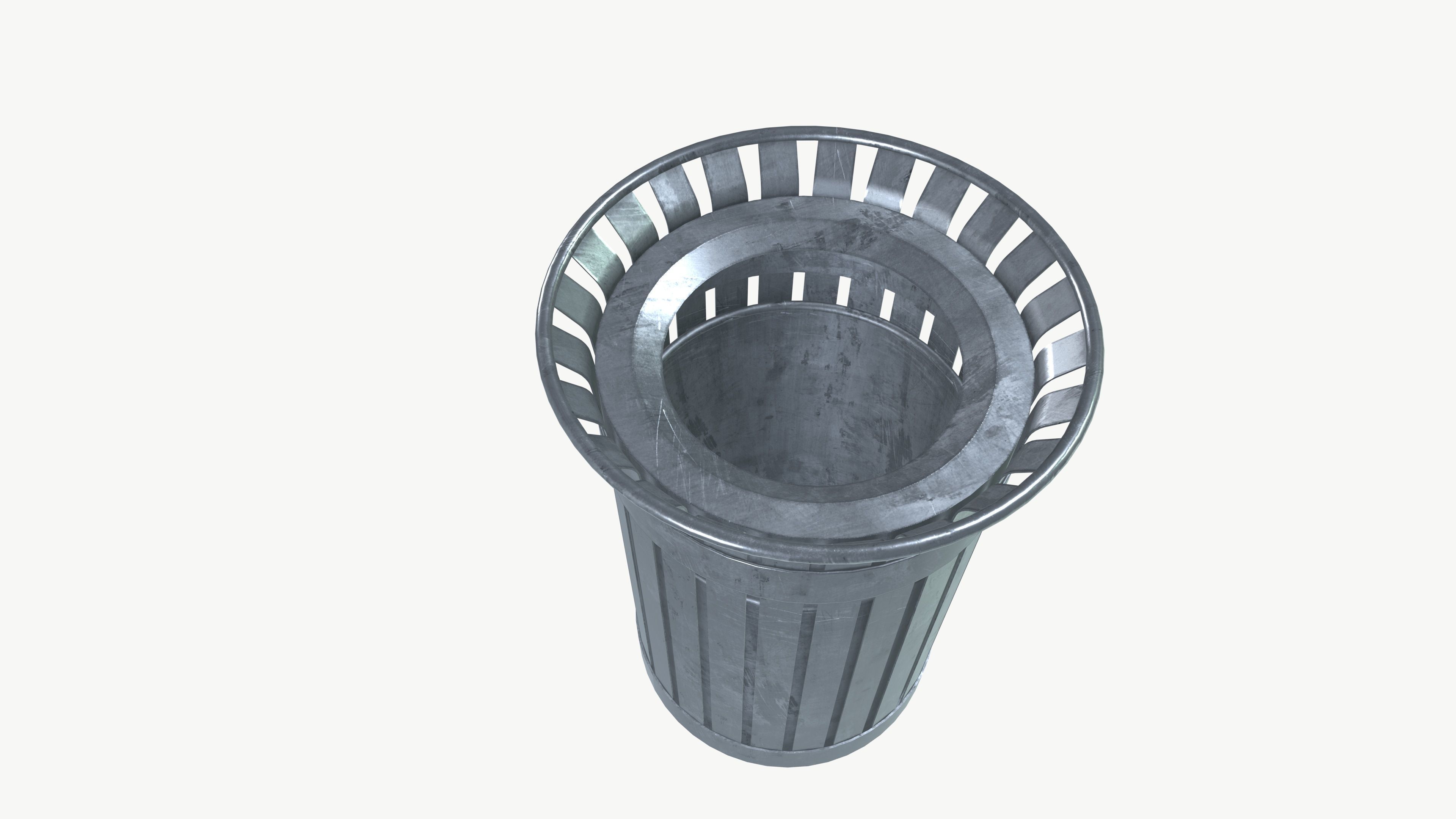 Trash Can 3D model_2