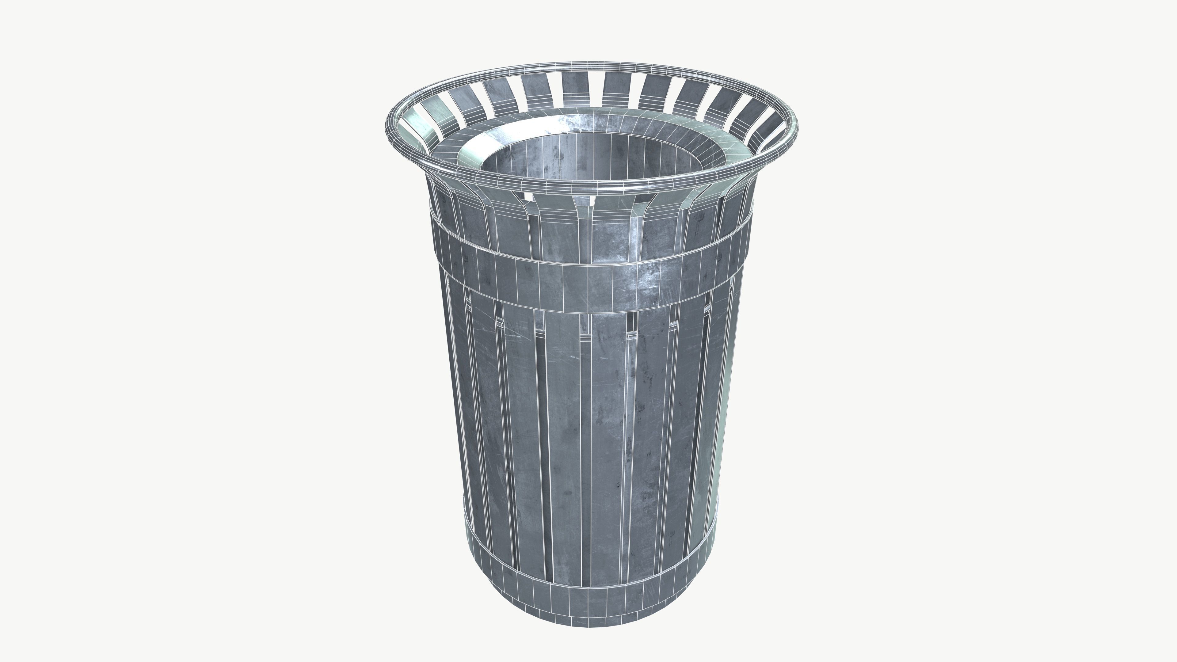 Trash Can 3D model_5