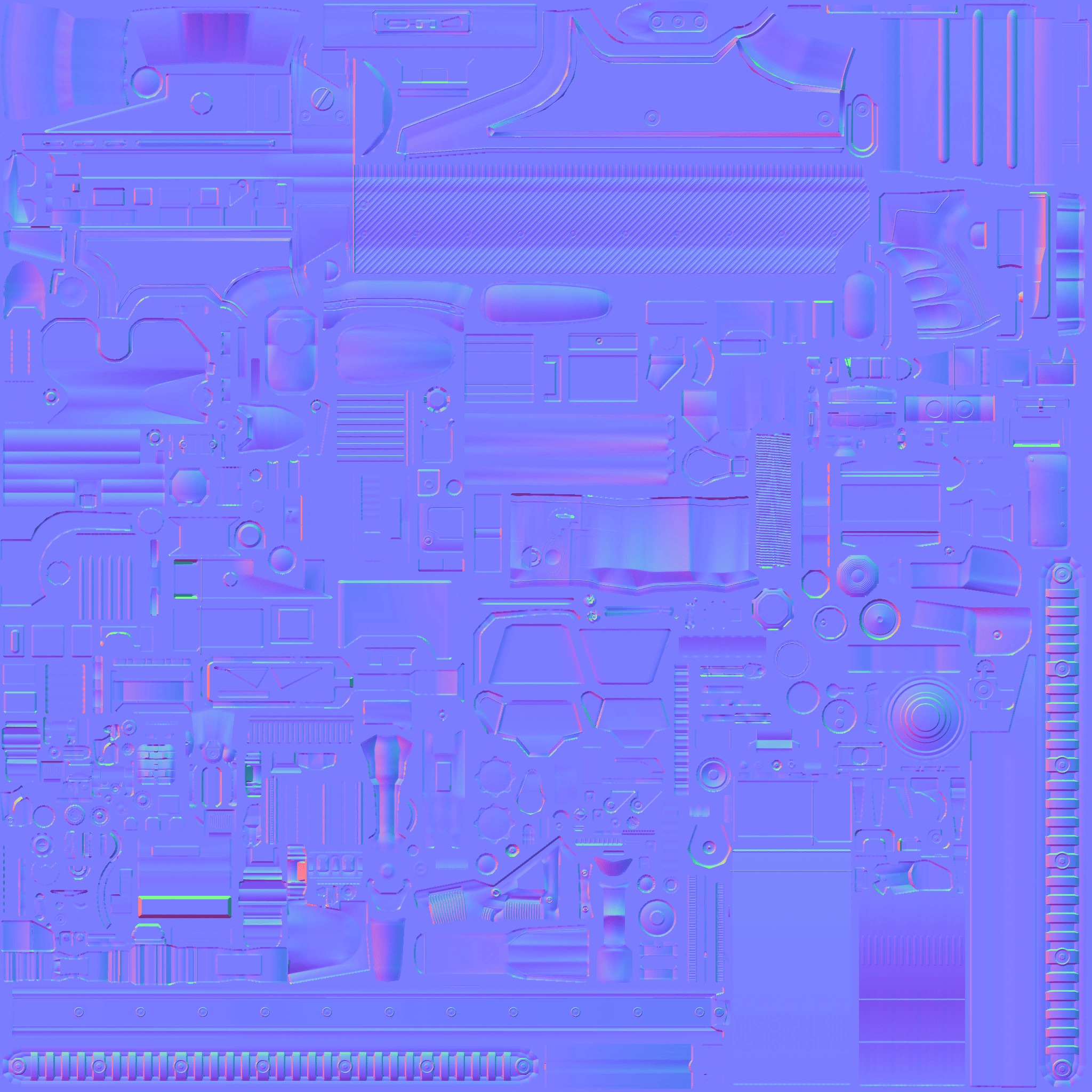 30-ASW338-gun model 3d game ready model Low-poly 3D model Low-poly 3D model_21