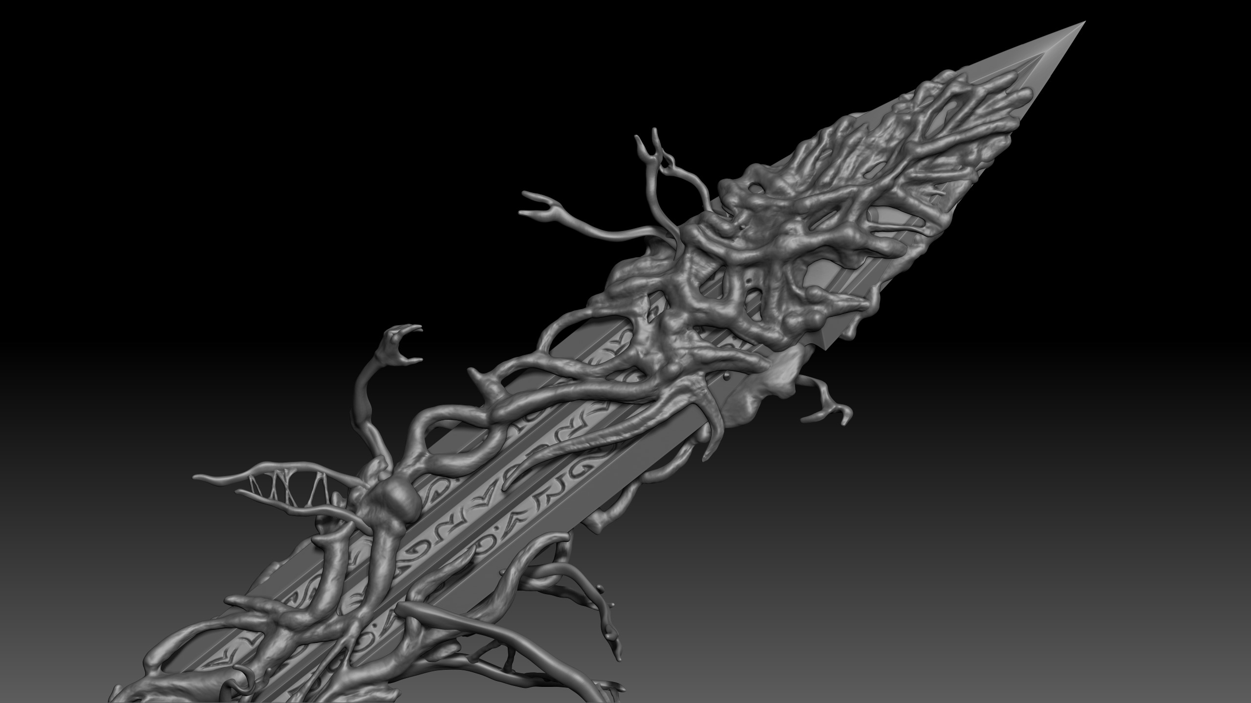 Blasphemous Blade - Elden Ring weapon  3D print model_7