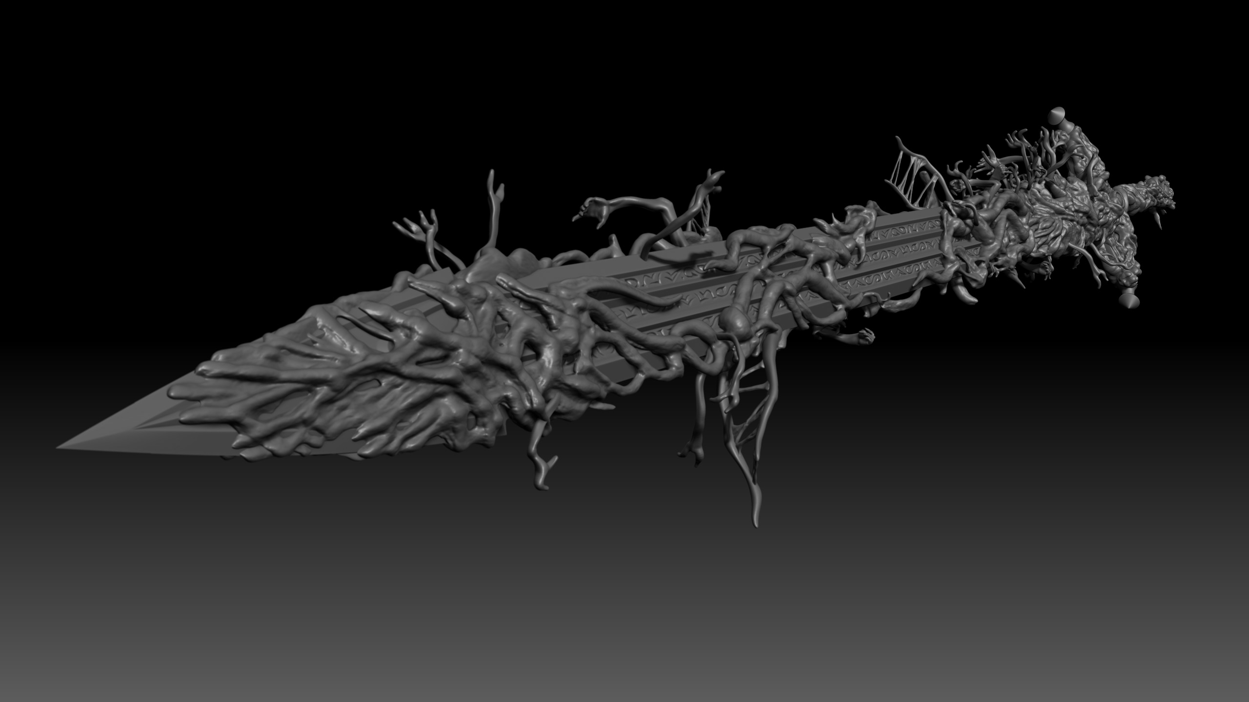 Blasphemous Blade - Elden Ring weapon  3D print model_4