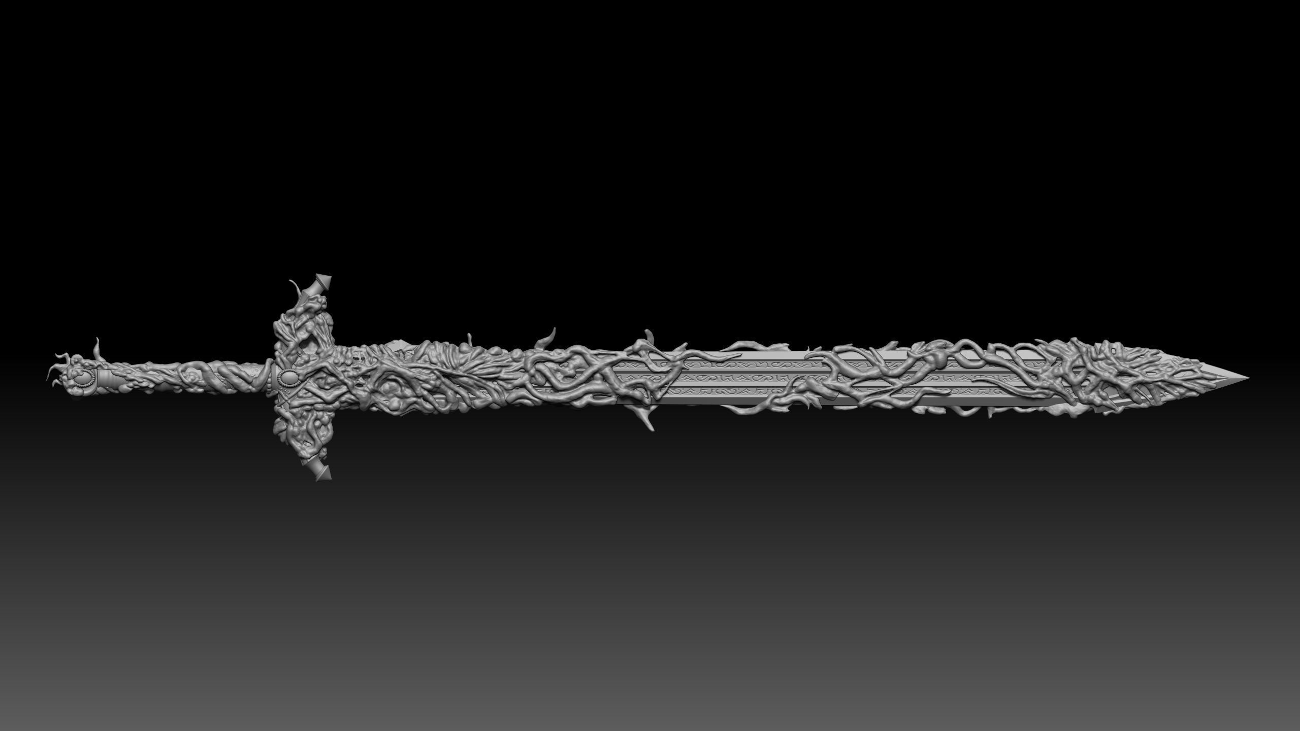 Blasphemous Blade - Elden Ring weapon  3D print model_2