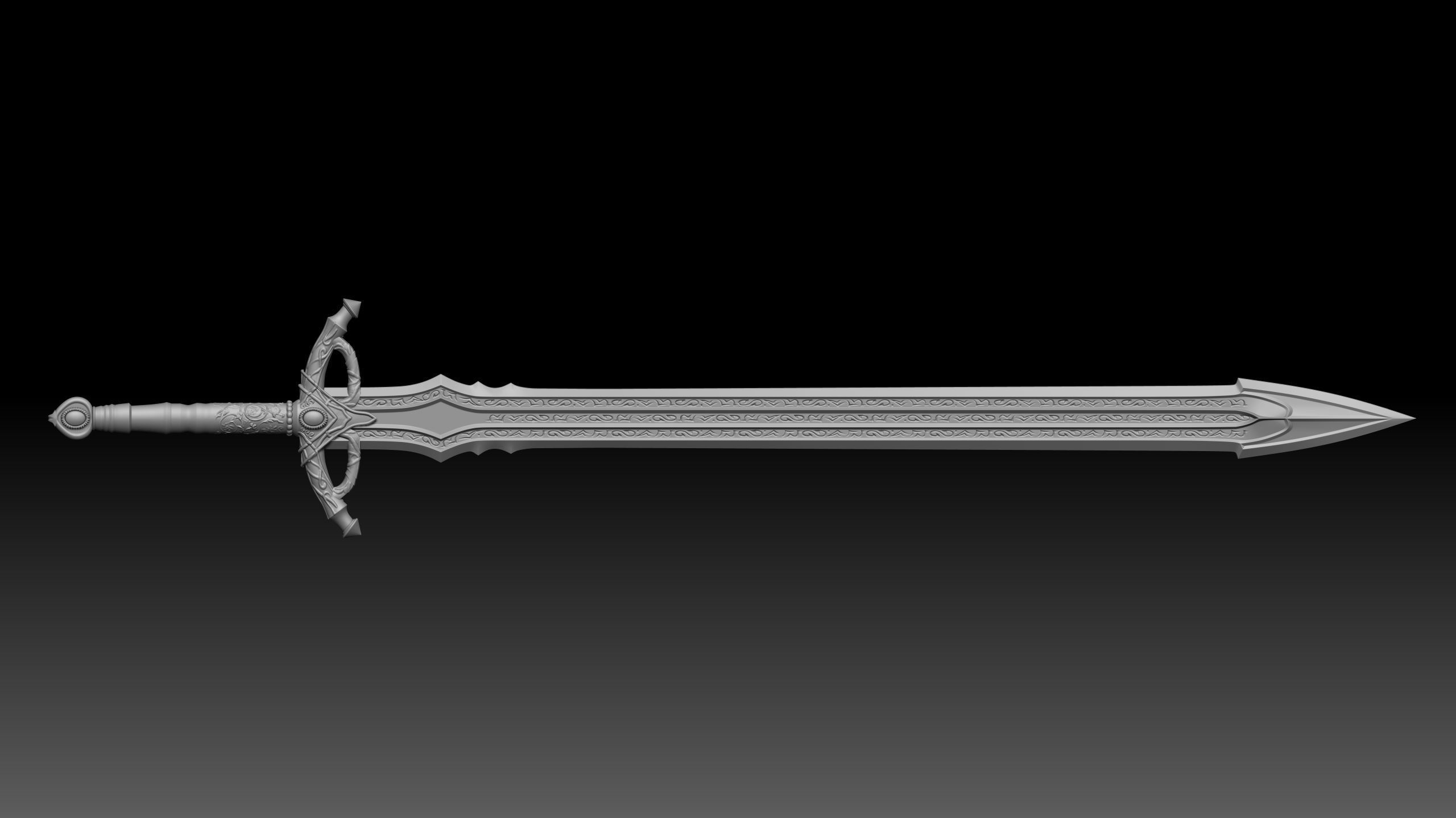 Blasphemous Blade - Elden Ring weapon  3D print model_1