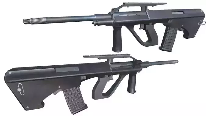 32-AUG-A2-gun model 3d game ready model Low-poly 3D model