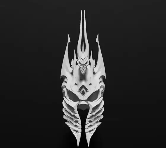 HELMET OF THE LICH KING OF WORLD OF WARCRAFT STL 3D Cosplay 3D print model