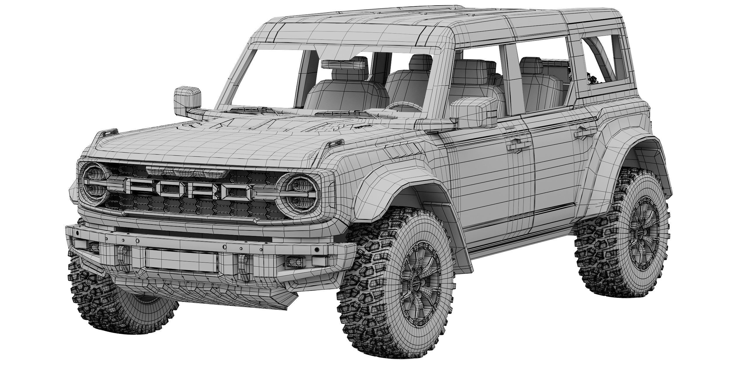 Bronco Raptor 2022 3D model_13
