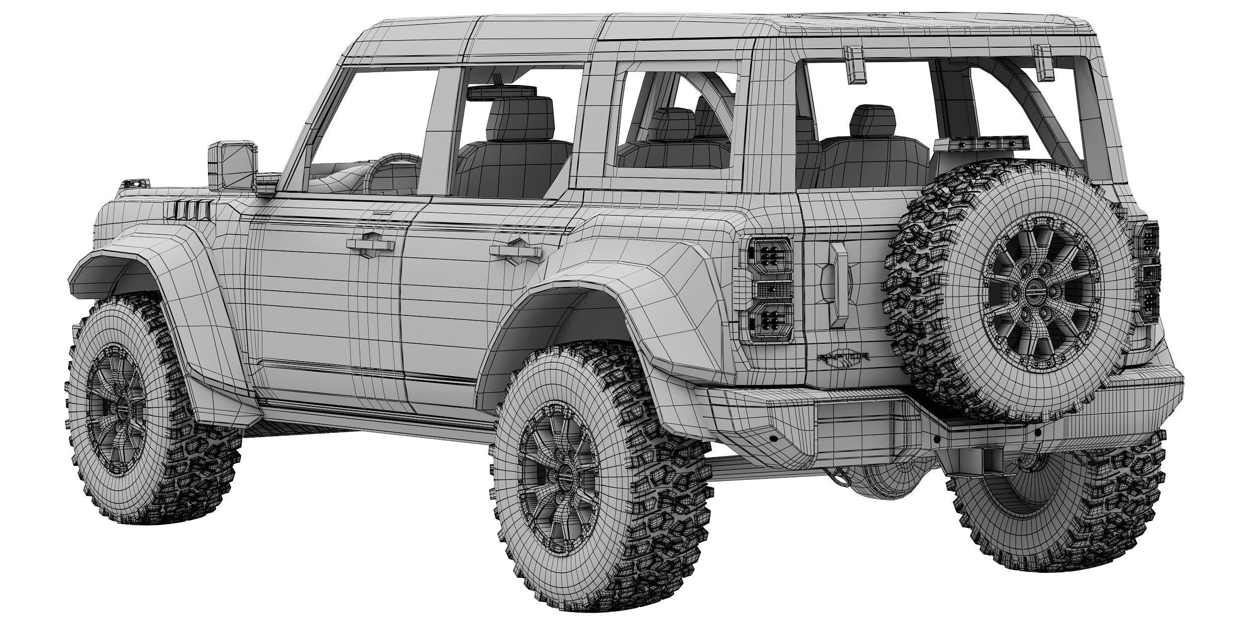 Bronco Raptor 2022 3D model_15