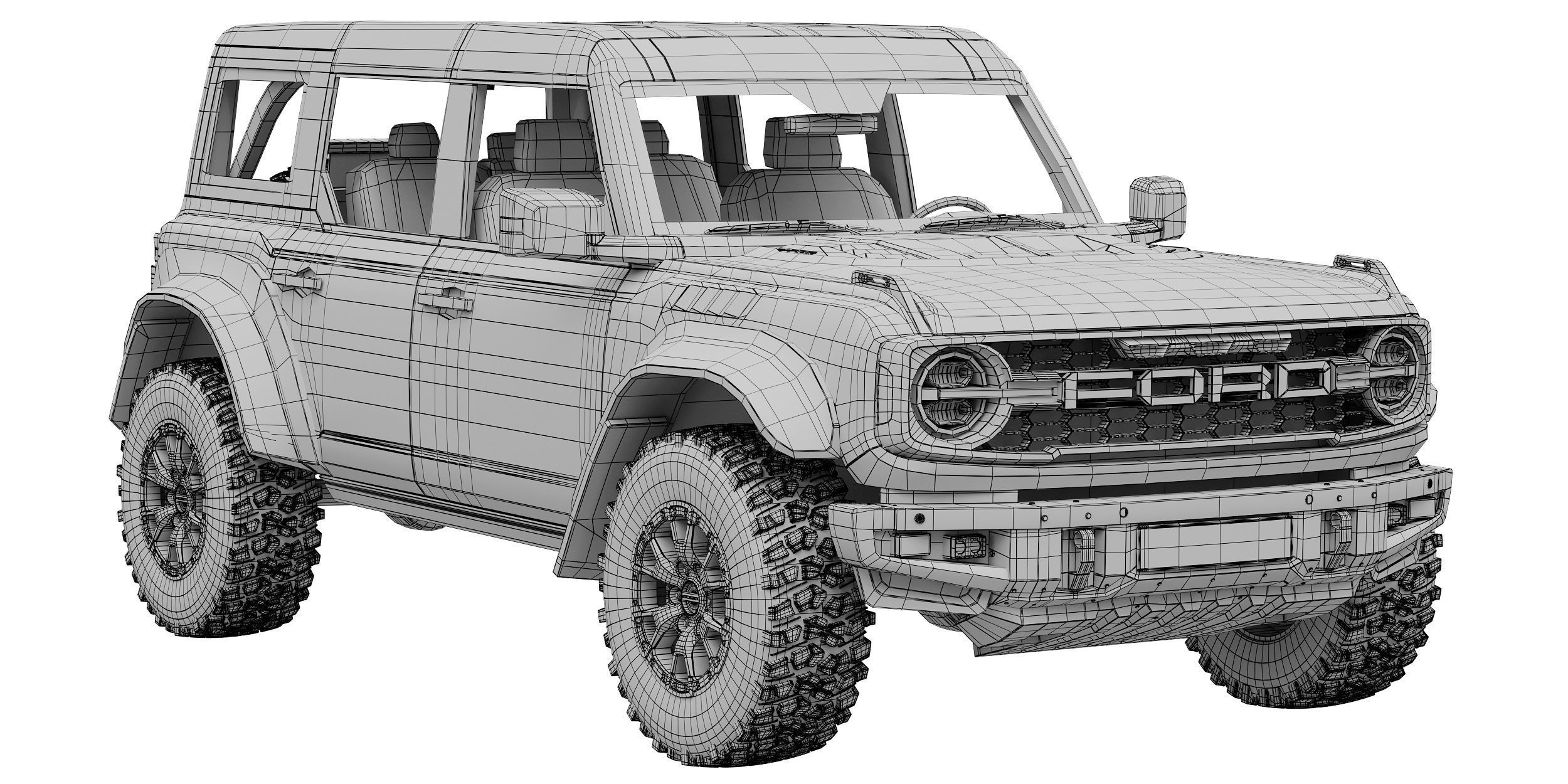 Bronco Raptor 2022 3D model_14