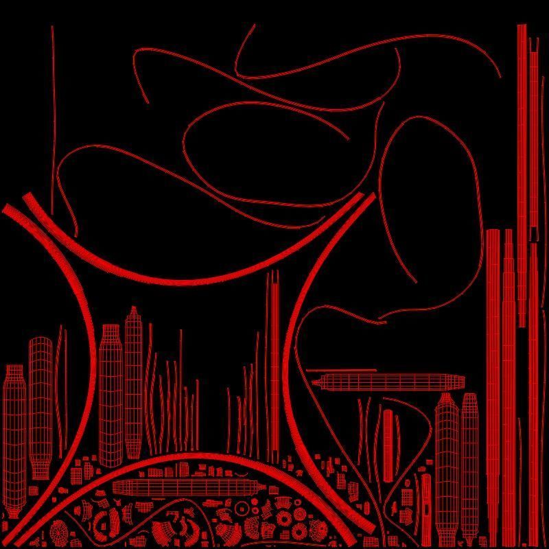 Bluetooth neckband Low-poly 3D model_6