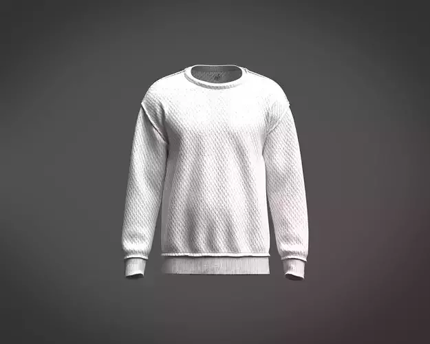 Mens sweatshirt textures fabric with edge