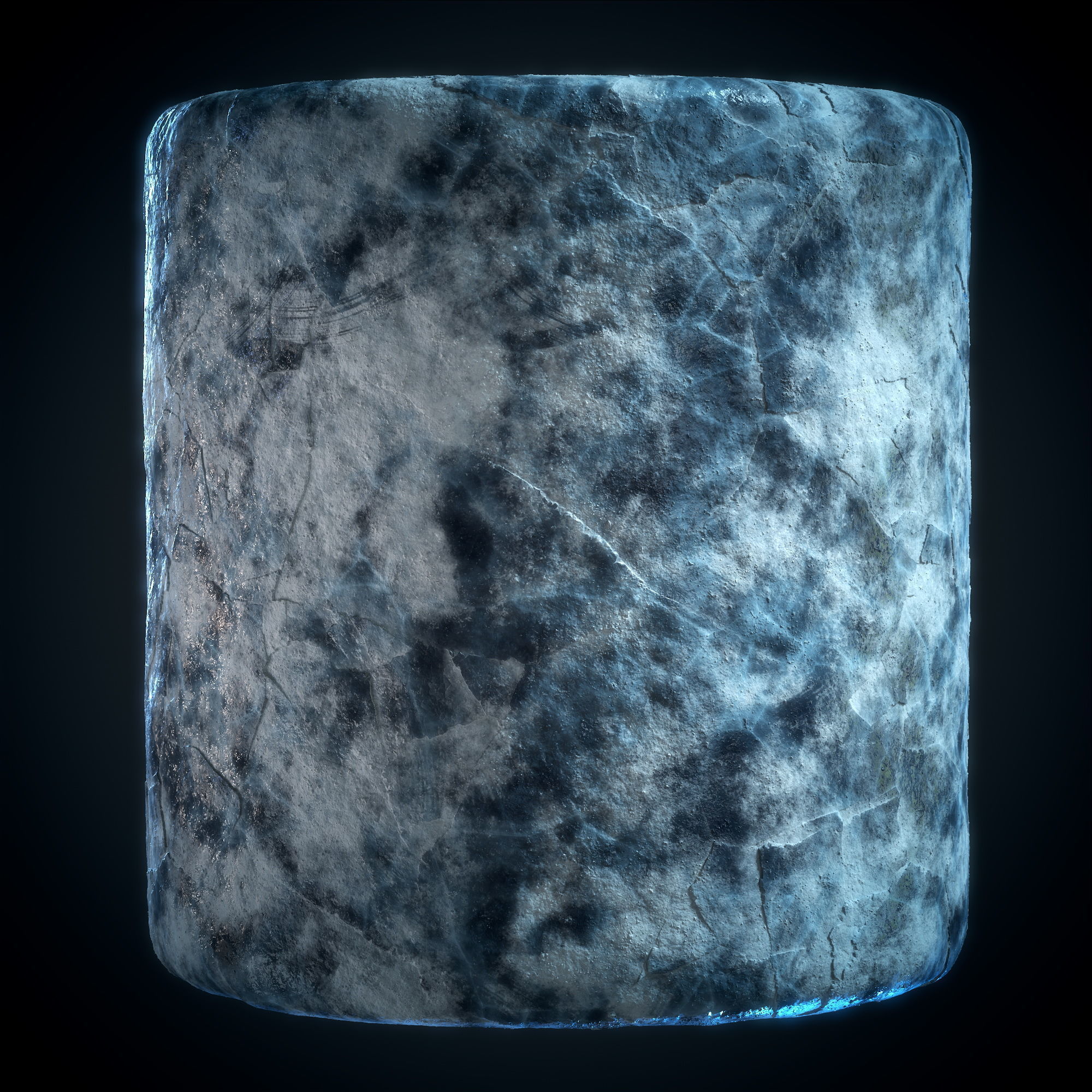 Frozen Ice Floor material - VOL 09 - Maps - SBsar Texture_2
