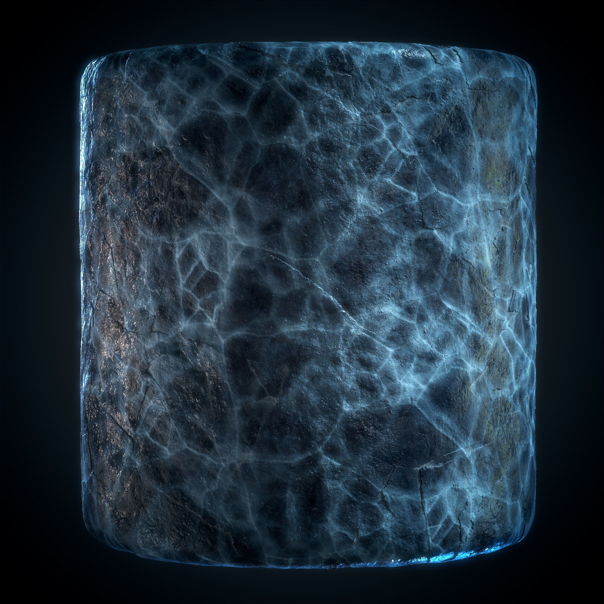 Frozen Ice Floor material - VOL 09 - Maps - SBsar Texture_3