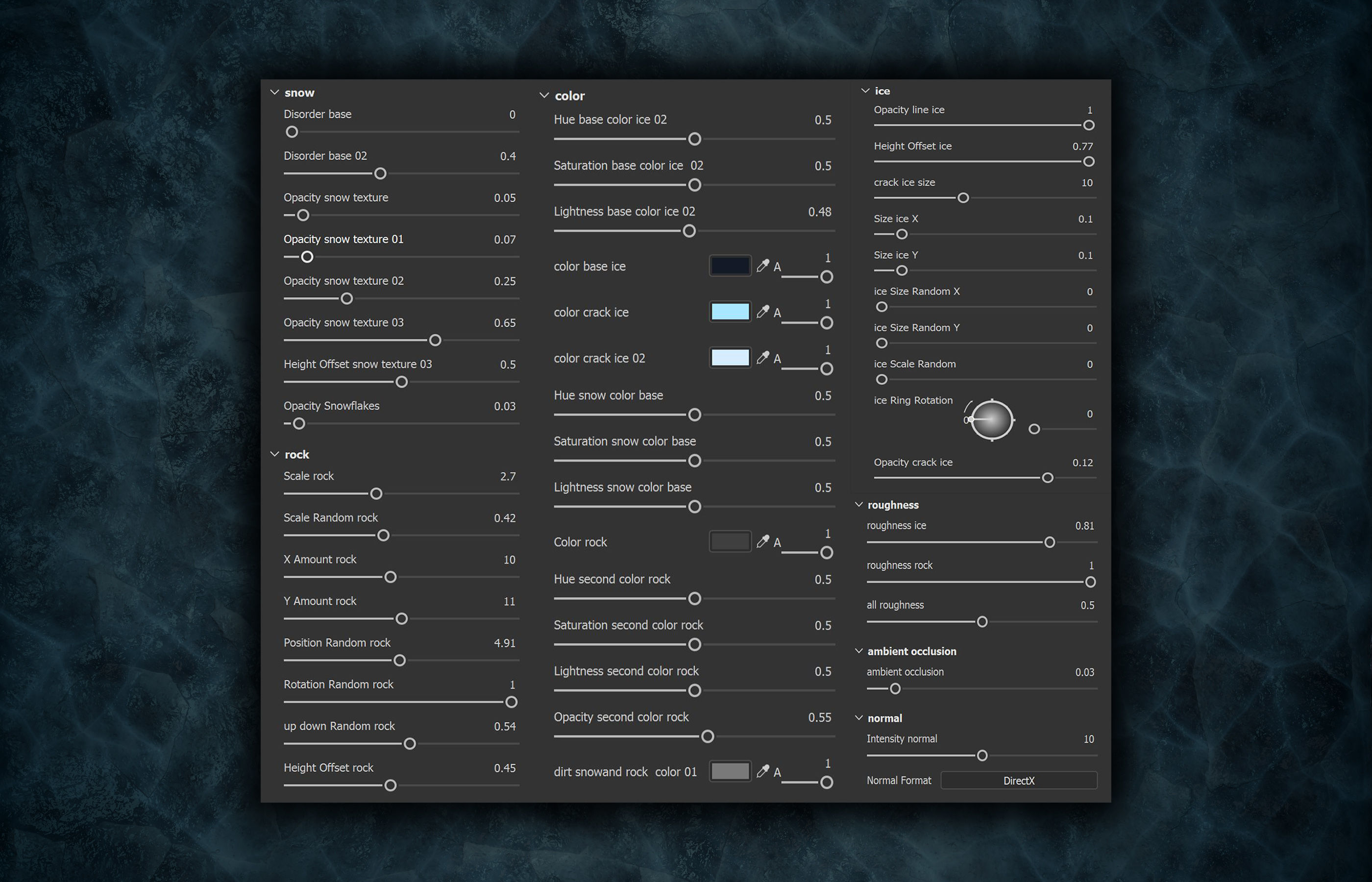 Frozen Ice Floor material - VOL 09 - Maps - SBsar Texture_8