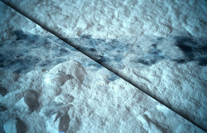 Frozen Ice Floor material - VOL 09 - Maps - SBsar Texture 6