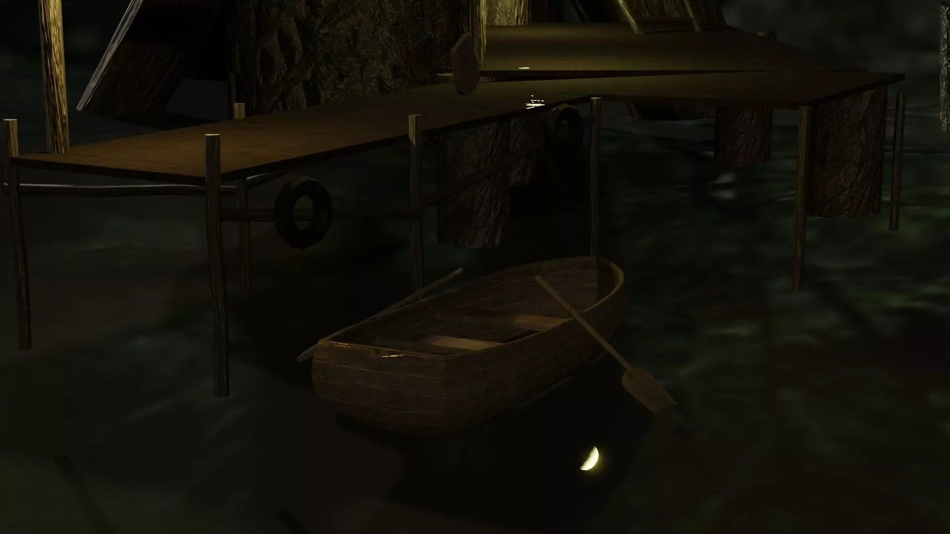 low poly boat Free low-poly 3D model_0