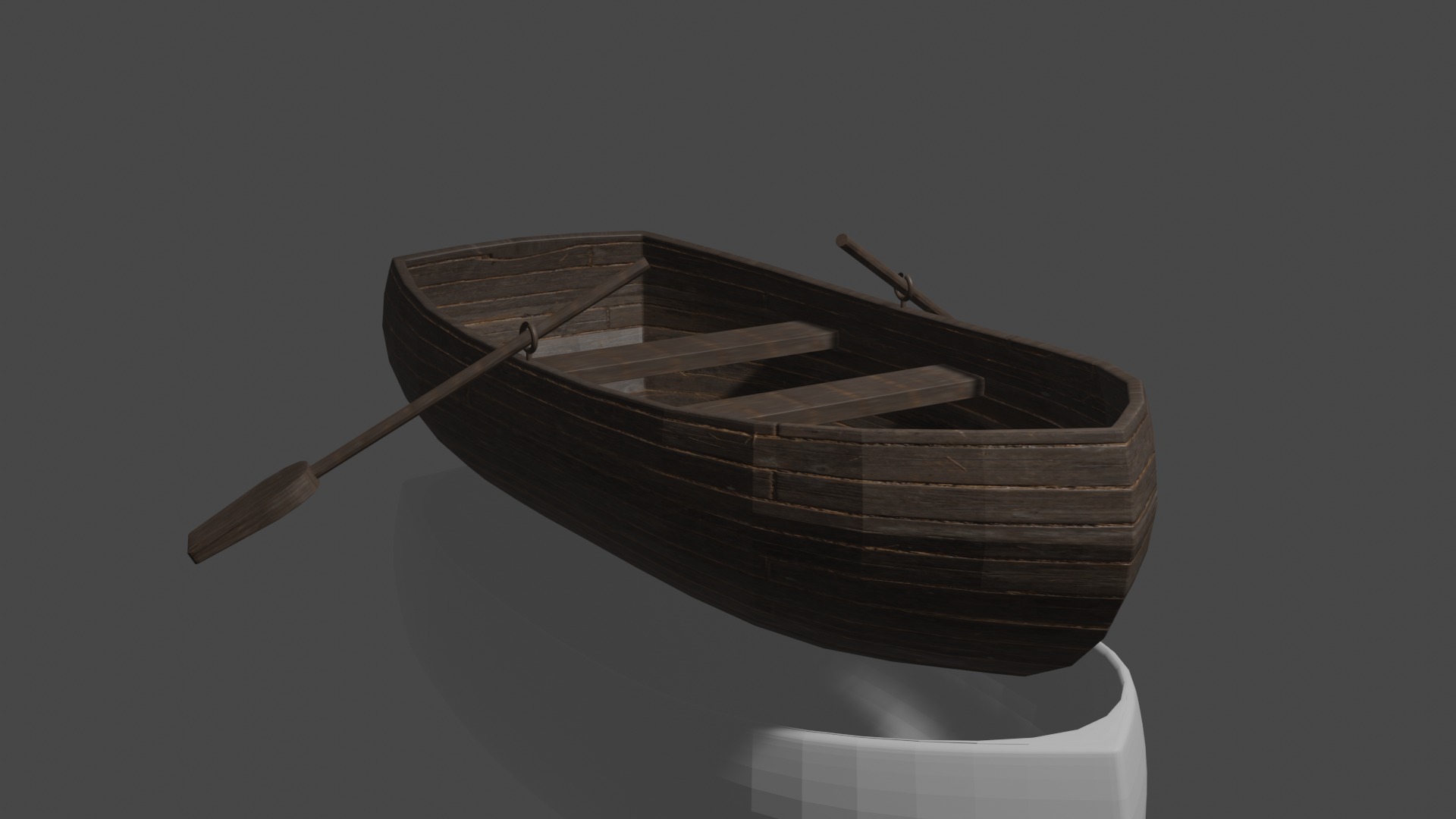 low poly boat Free low-poly 3D model_3
