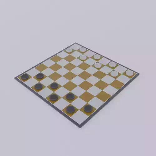 Checkers board game