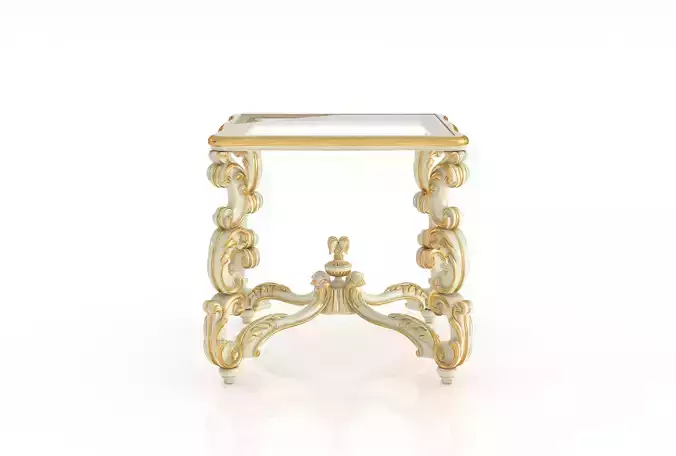 Timeless wavy side table by Modenese