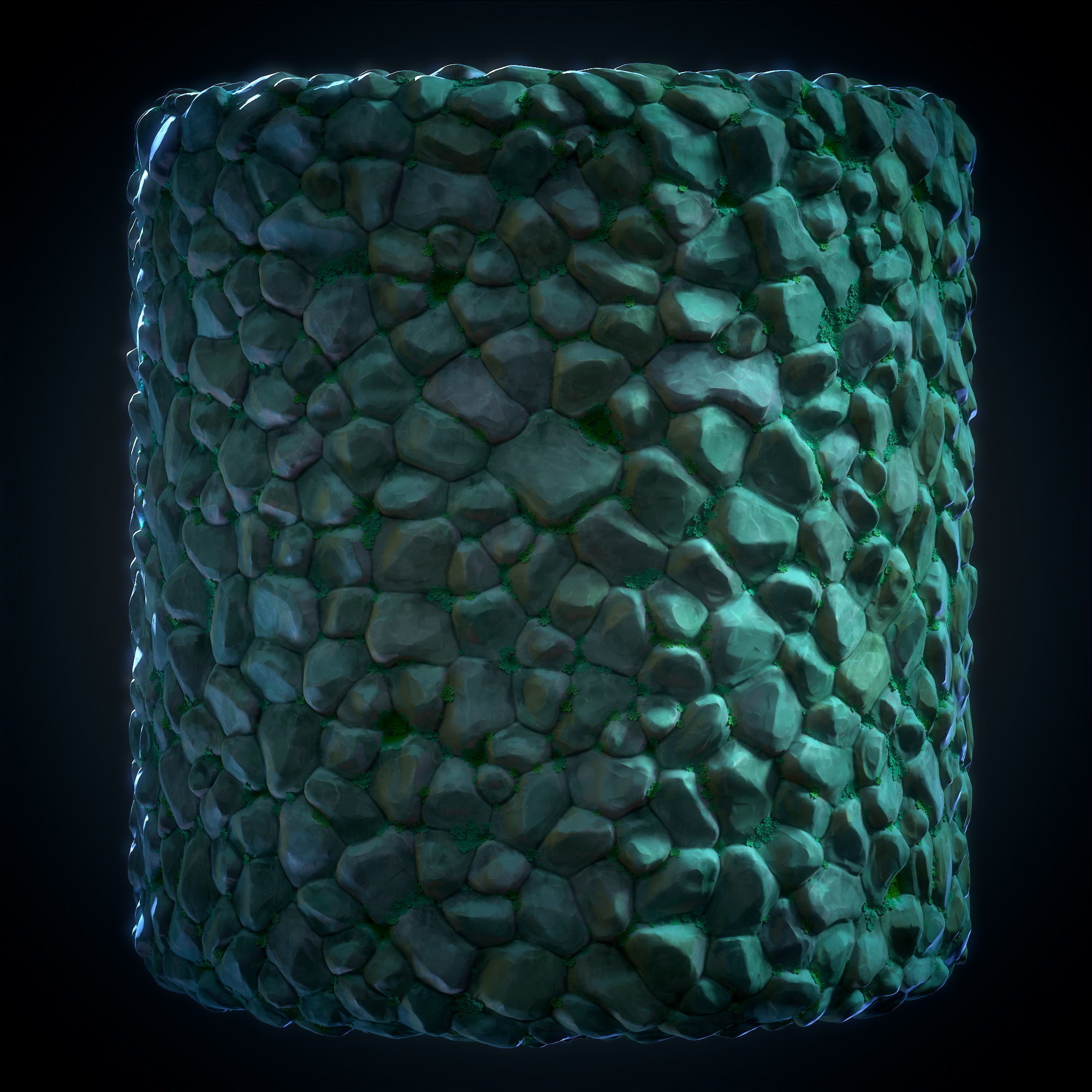 Ghibli Stone Floor Material - VOL 09 - Maps - SBsar Texture_1