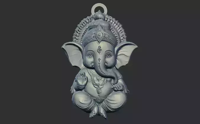 god ganesha pentant 3D print model