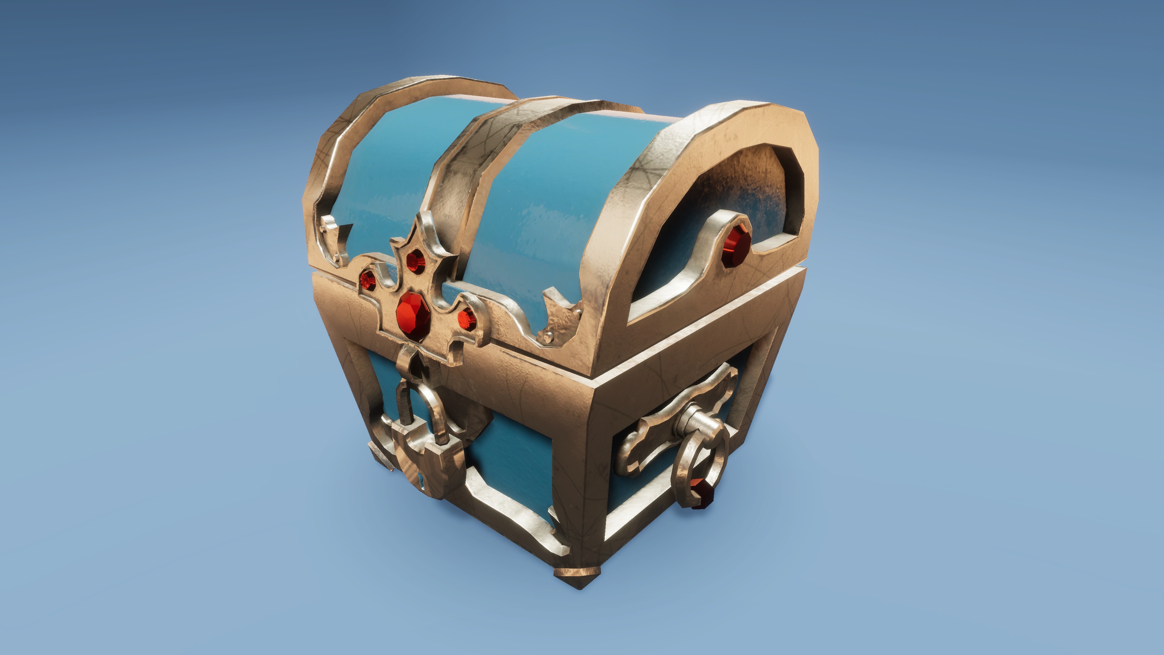 Stylized 3D Treasure Chest Pack for RPG Loot and Rewards 3D model_3