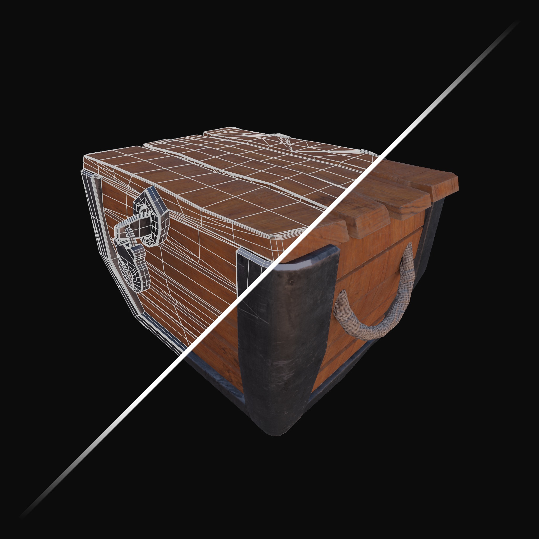 Stylized 3D Treasure Chest Pack for RPG Loot and Rewards 3D model_5
