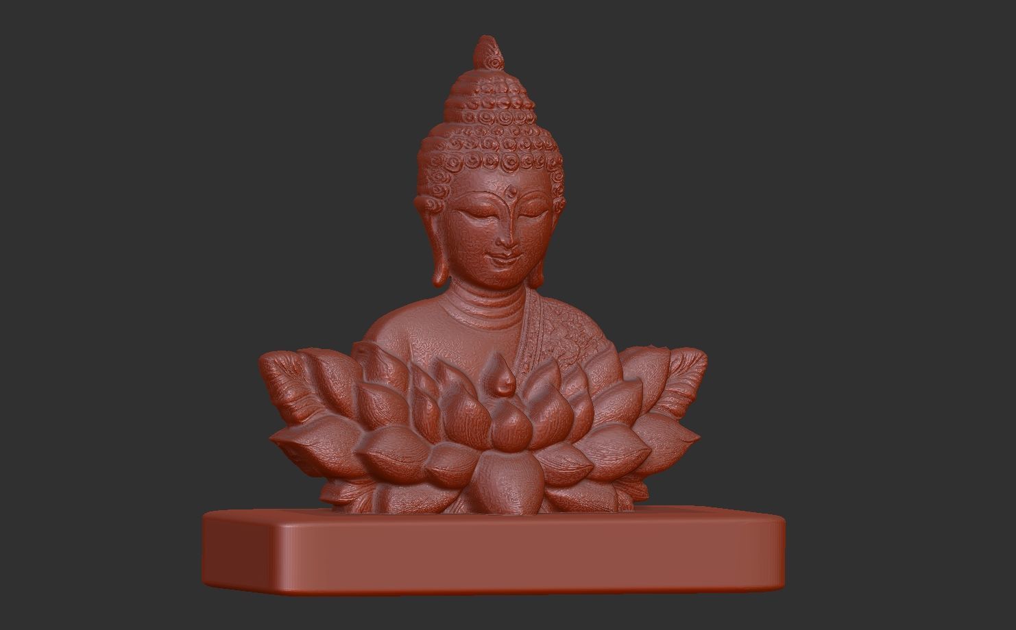 buddha car dashboard decor 3D print model_1