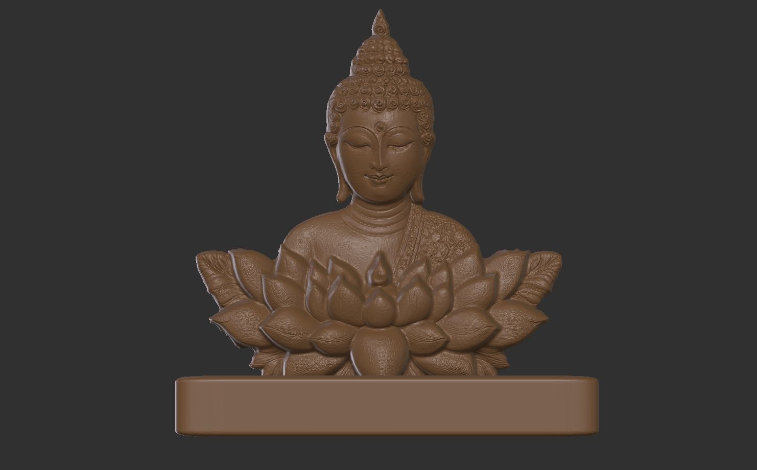 buddha car dashboard decor 3D print model_10