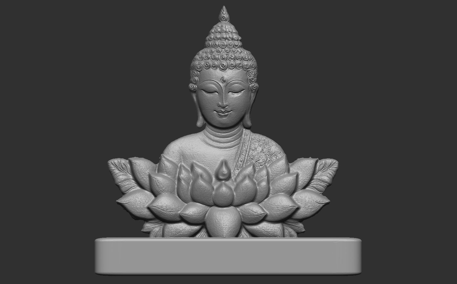 buddha car dashboard decor 3D print model_7