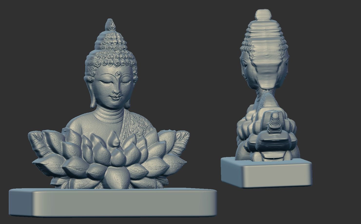 buddha car dashboard decor 3D print model_6