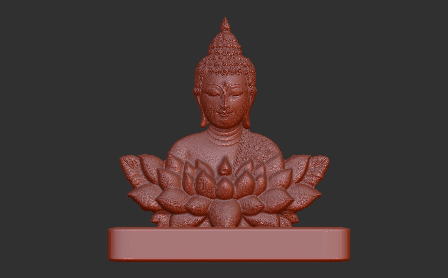 buddha car dashboard decor 3D print model_5