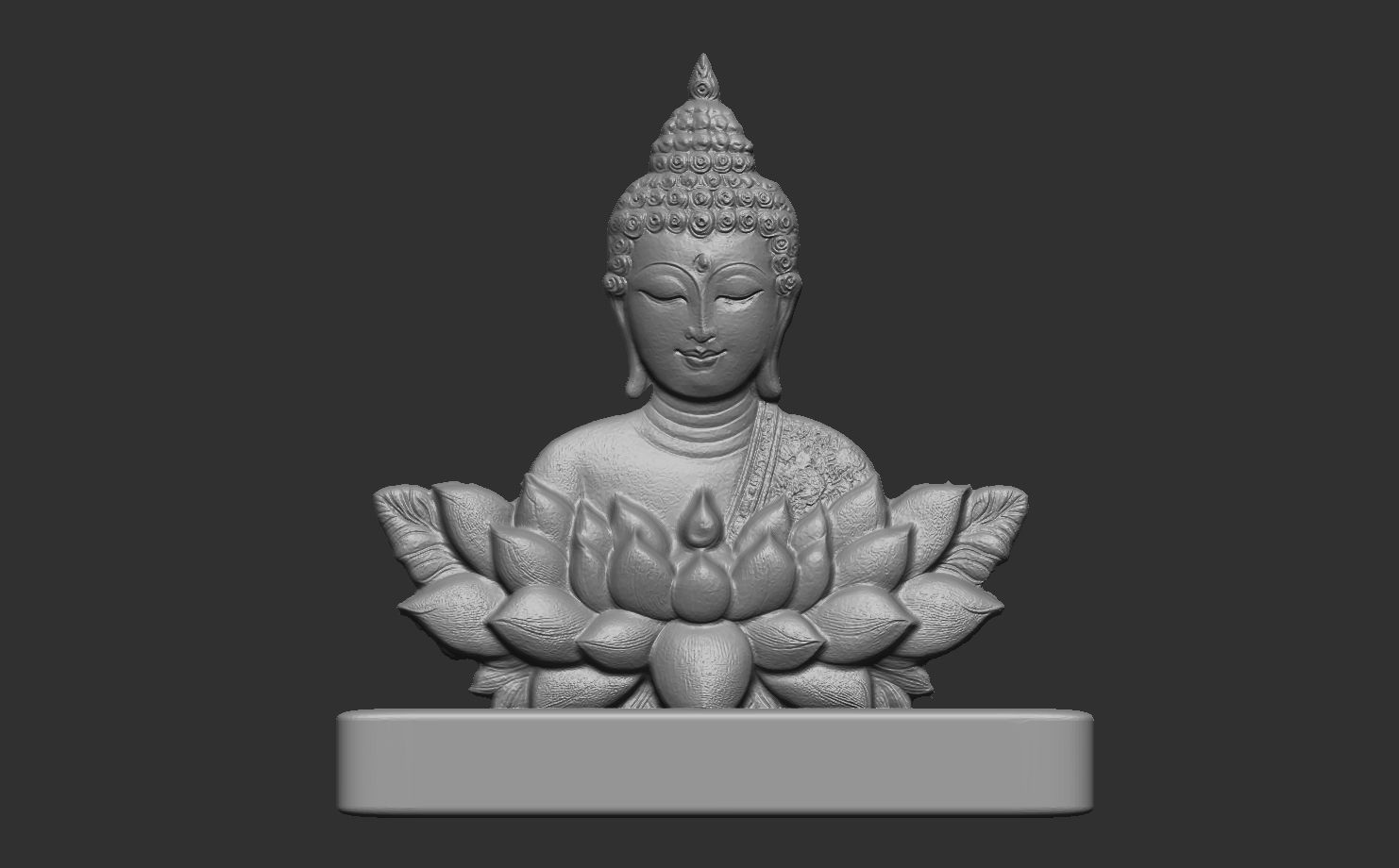 buddha car dashboard decor 3D print model_12
