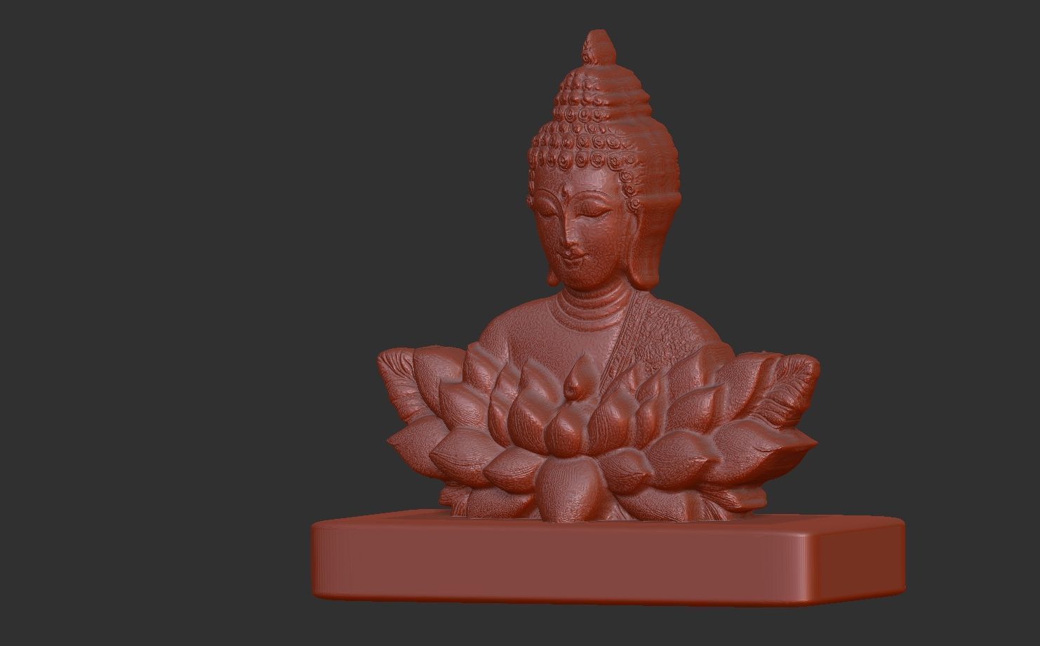 buddha car dashboard decor 3D print model_4