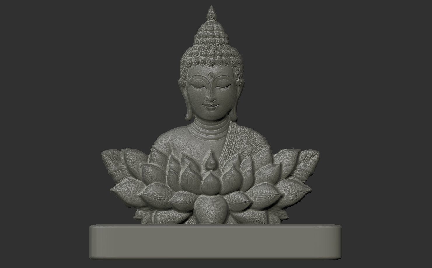 buddha car dashboard decor 3D print model_2
