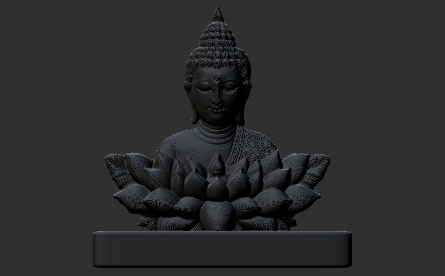 buddha car dashboard decor 3D print model_11