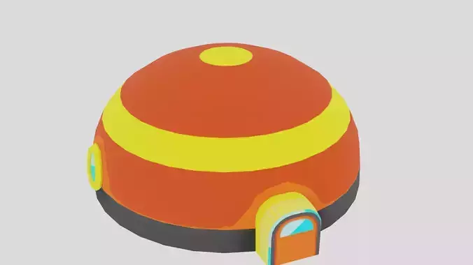  3D Stylized House low poly