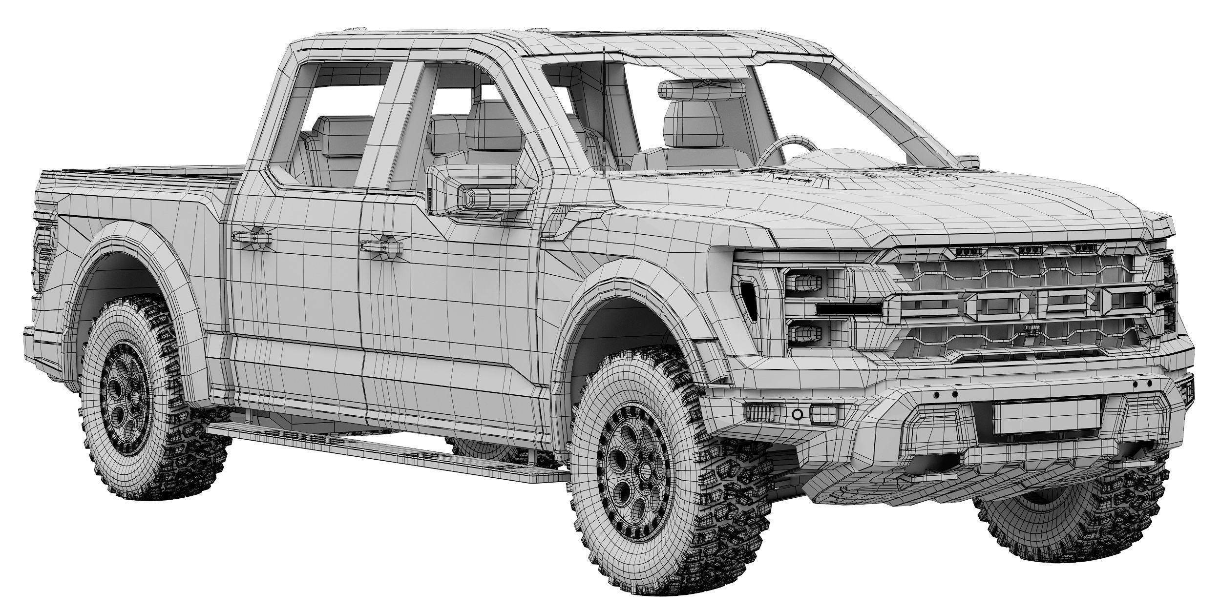 F-150 Raptor 2024 3D model_14